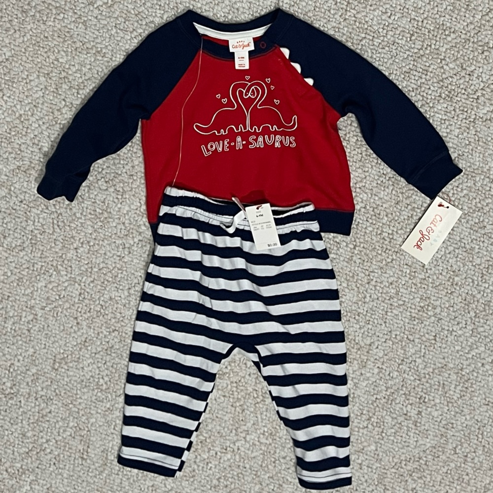Boys matching set 6-9 months cat & jack